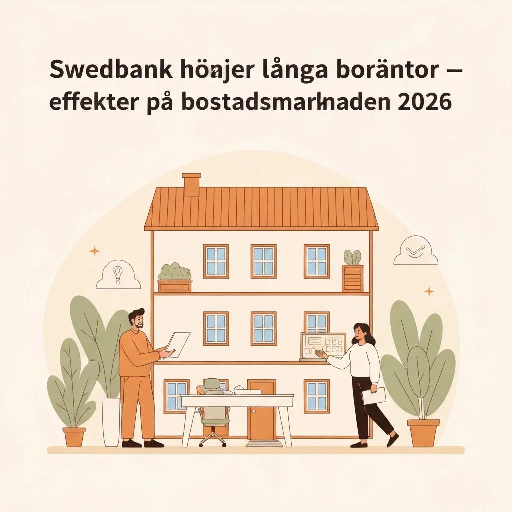 Swedbank höjer långa boräntor – effekter på bostadsmarknaden 2026